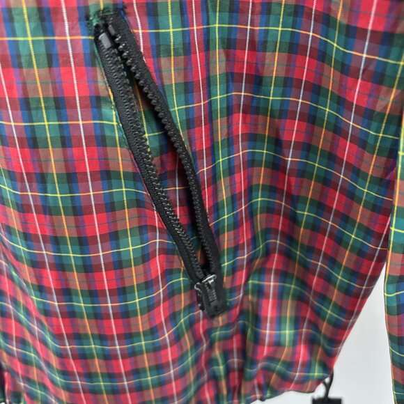 VTG Tail Men's Plaid Golf Windbreaker Jacket Pullover Size L - Picture 5 of 7